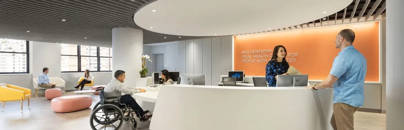 Reception detail 02 — NYU Oral Health Clinic